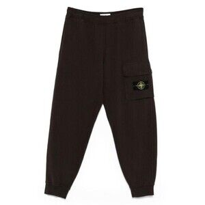 Stone Island Tapered Cargo Pants With Ribbed Cuffs And Distinctive Patch - NWT